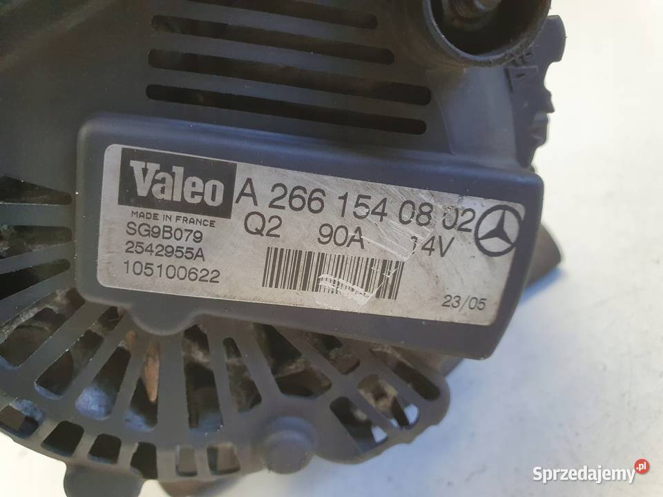 ALTERNATOR Mercedes W169 15 8V A2661540802 90A Chełm