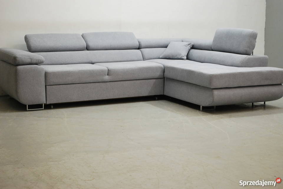 NZ DESIGN NOWOCZESNY NAROŻNIK z fspania pojem szary/srebrny wielkopolskie Poznań