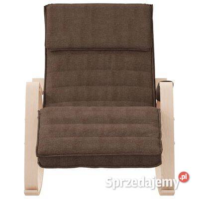 vidaXL Fotel bujany ciemnobrązowy tapicerowany Warszawa