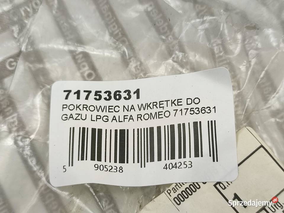 POKROWIEC NA WKRĘTKE DO GAZU LPG FIAT BRAVO II lubelskie