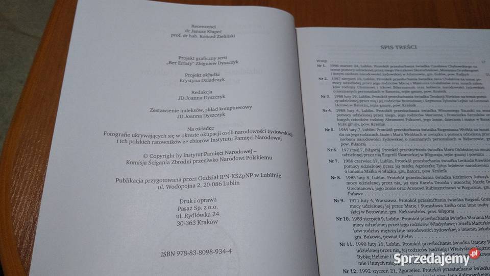 Relacje o pomocy udzielanej Żydom Polaków T 3 Gdańsk