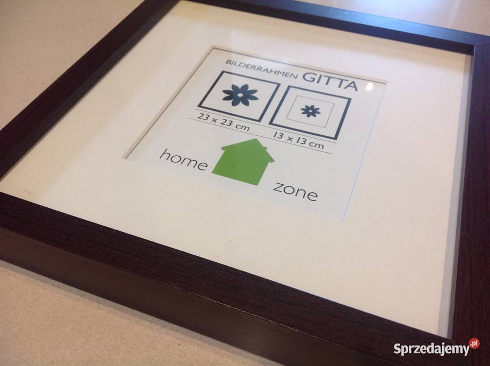 Ramka na Zdjęcia Gablota Drewniana 2 brązowy Dom i Ogród Nowa Sól