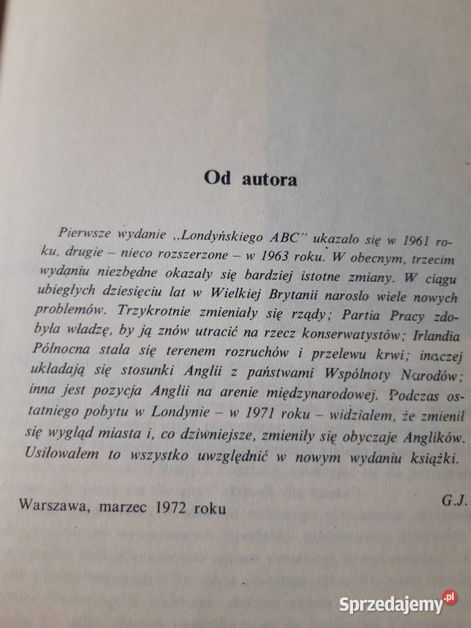Londyńskie ABC Grzegorz Jaszuński ISKRY 1972 Antykwariat Bielsko-Biała