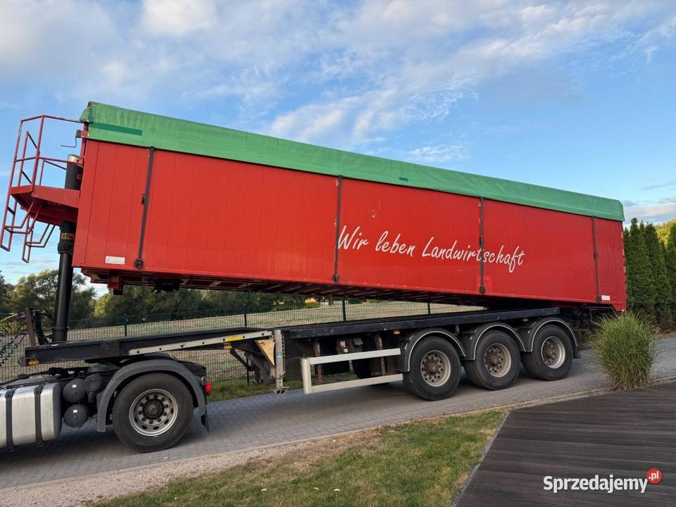 Naczepa z wydmuchem wywrotka do pelettu sruty Warszawa