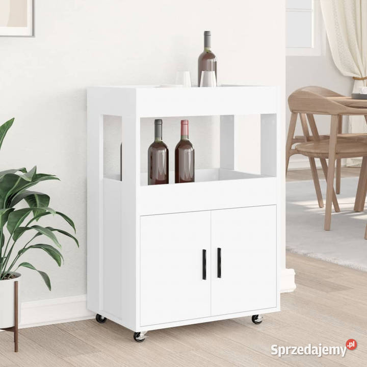 Wózek barowy biały 60x395x89 materiał