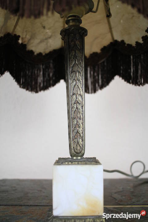 Lampa wolnostojąca abazur z prawdziwej skóry biały