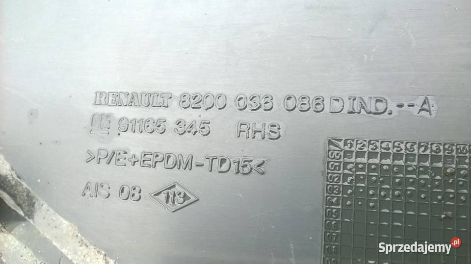 Opel VIVARO Renault TRAFIC II PRIMASTAR LISTWA dostawcze Siedlce