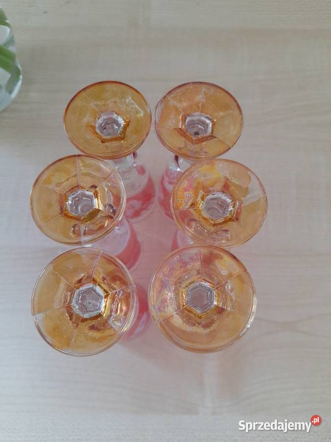 Kieliszki kryształowe Bohemia 6 z czasów PRLu