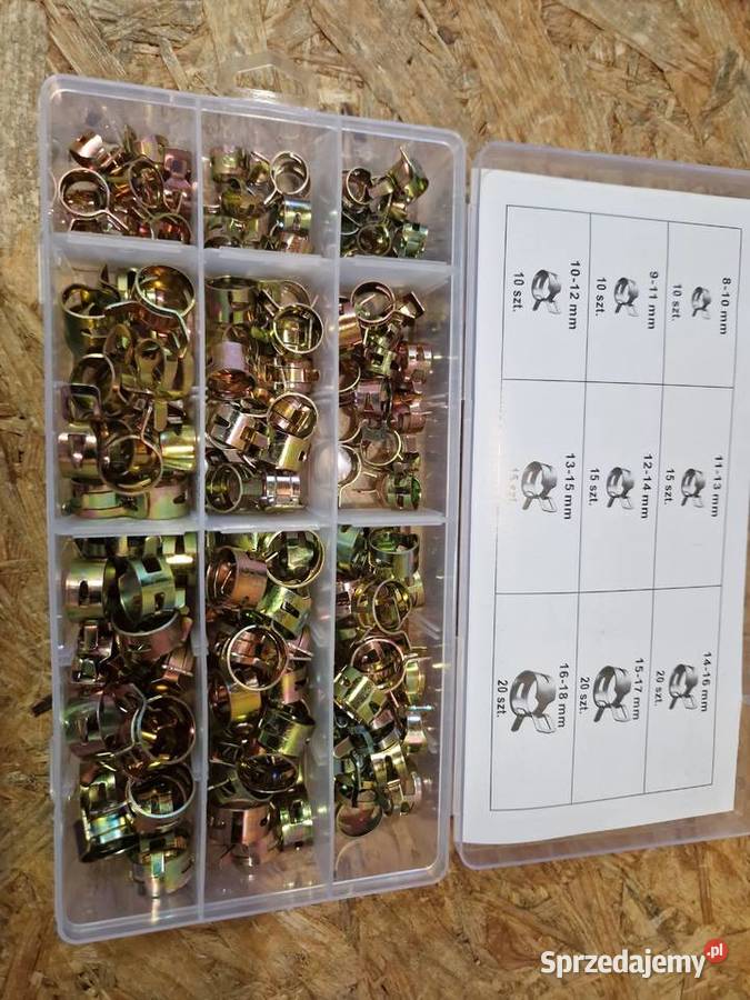 Opaski zaciskowe sprężynowe obejmy metalowe 135 Głogowa