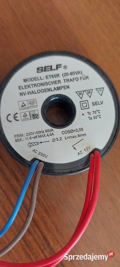 Transformator halogenowy 60W Lublin
