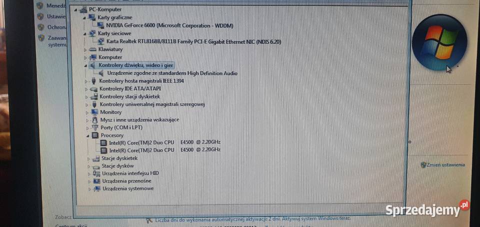 Komputer stacjonarny C2D E45004GB160GeForce 6600 Warszawa