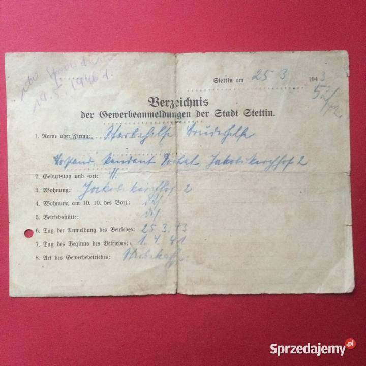 1223 Pismo z Zarządu Nieruchomości m Szczecina zachodniopomorskie Szczecin