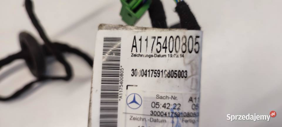 MERCEDES X117 CLA WIĄZKA DRZWI PRZÓD A1175400805