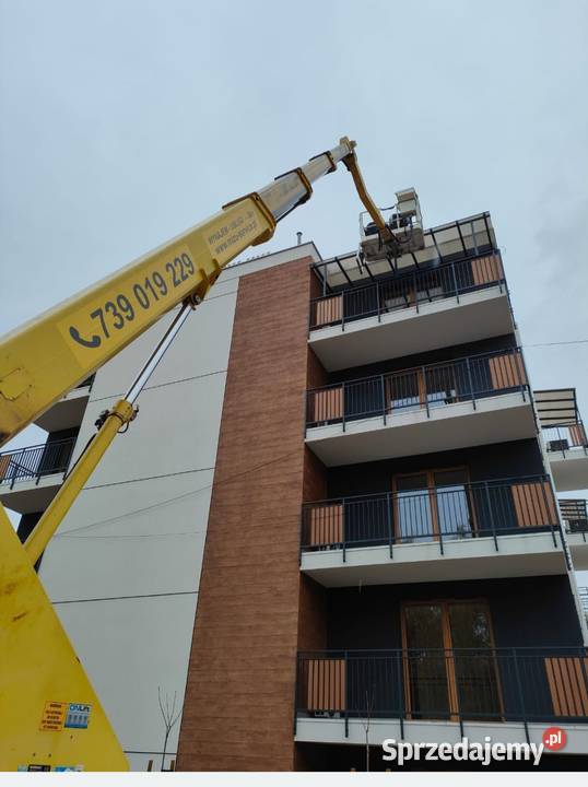 Usługi podnośnikiem koszowym zwyżka podnośnik śląskie Boronów