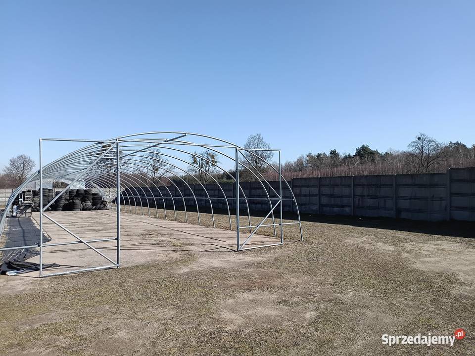 Konstrukcja tunelu foliowego 33 m 75 m solidna Praszka sprzedam