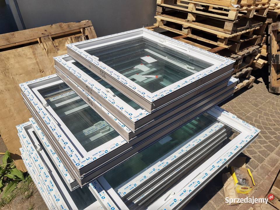 Nowe okna gospodarcze PCV uchylne bez metalu Drzwi i okna Gutowo sprzedam