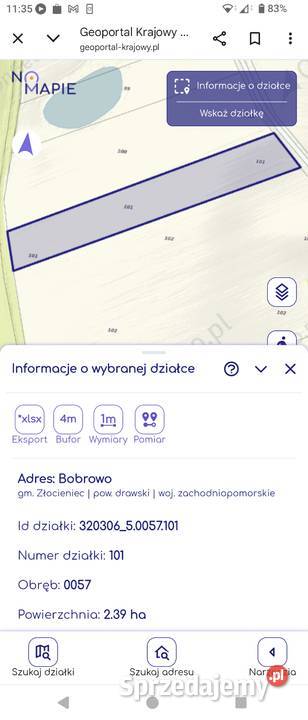 Działka rolna 239 ha Złocieniec sprzedam
