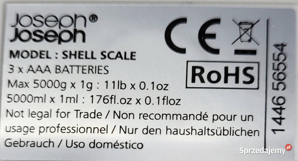 Waga kuchenna Joseph Joseph Shell biała Stan Warszawa sprzedam