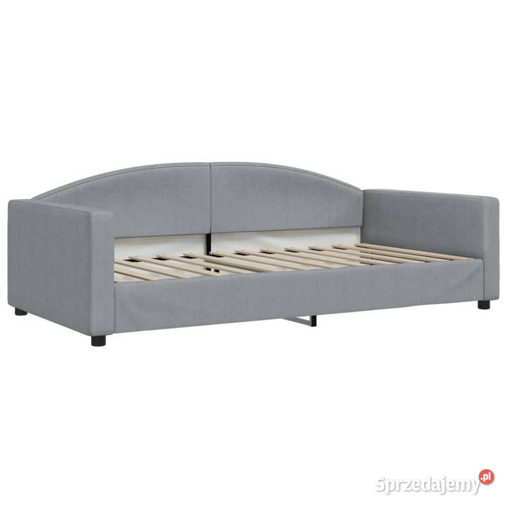 Sofa z materacem do spania jasnoszara tkanina Warszawa sprzedam