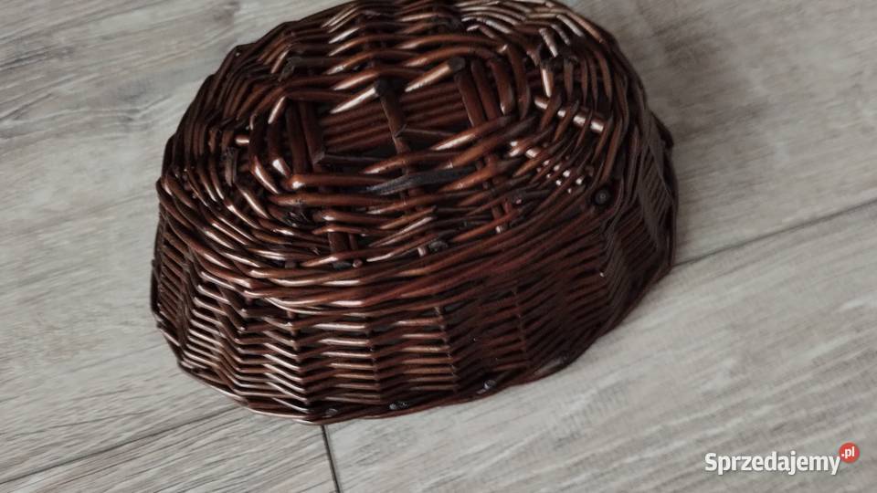 koszyk koszyczek wiklinowy ciemny brąz brązowy Poznań