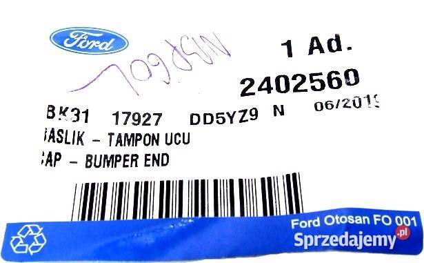 NAKŁADKA LISTWA BŁOTNIKA TYŁ LEWA FORD TRANSIT Karoseria Głogów sprzedam