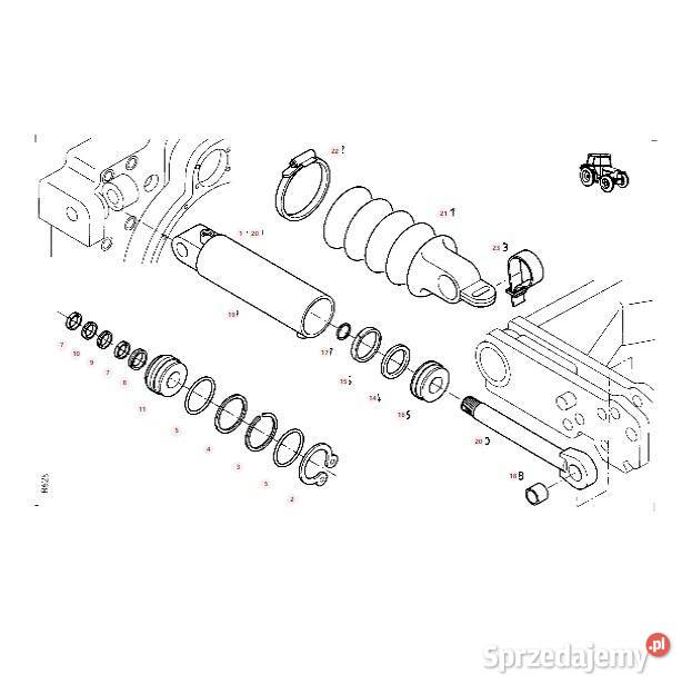 Siłownik przedni TUZ G816920020010 Fendt 930 Wilkowo