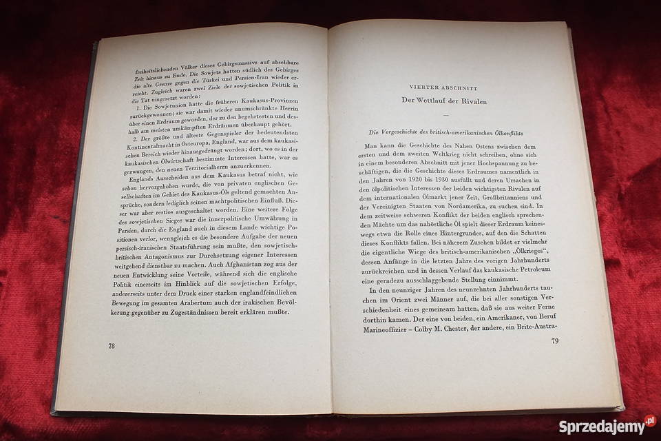 Stara książka historyczno geograficzna Baku z lubuskie Żary