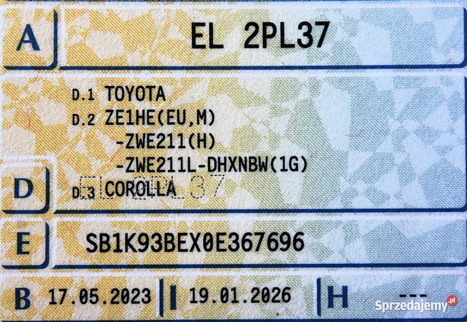 Toyota Corolla Comfort Automat SalonPL FV23 Sokołów