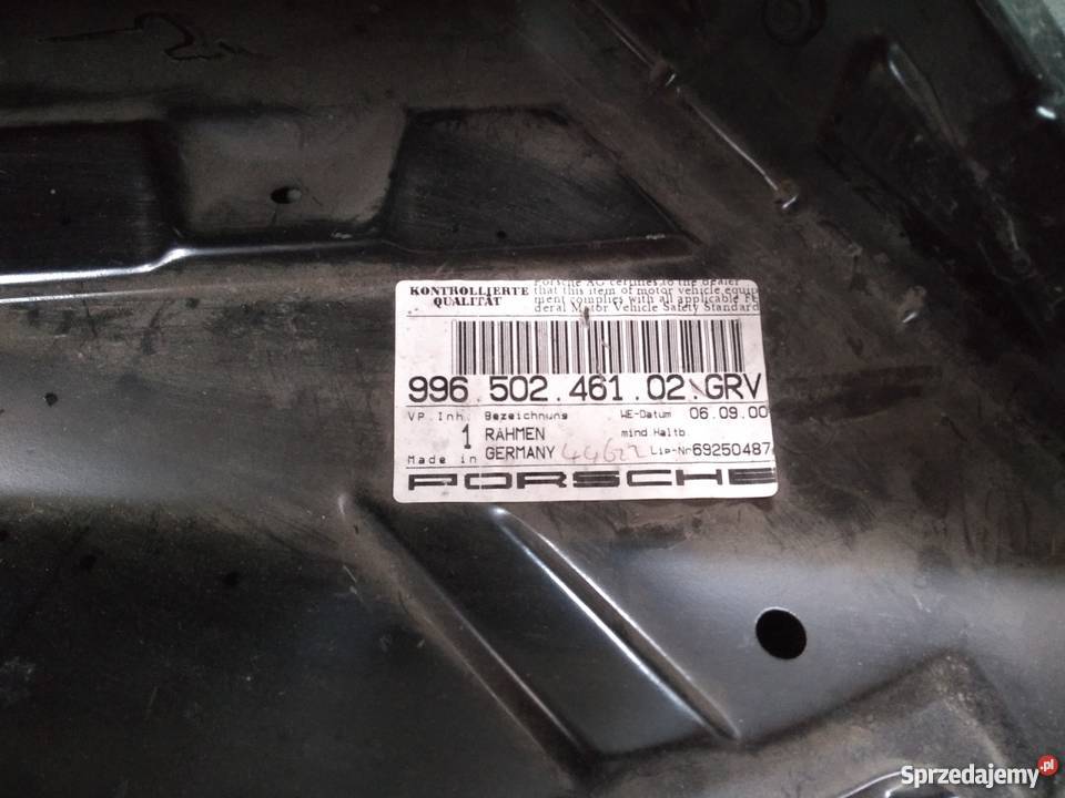 PORSCHE 996 GT3 Rama obudowa lampy lewa tył Pilzno