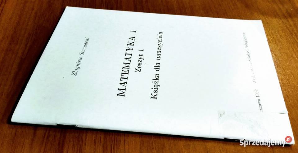Matematyka 1 książka nauczyciela Zbigniew matematyka Gdańsk