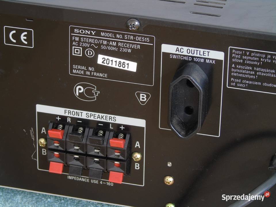 Amplituner Sony STRDE515 RDS sprawny i mocny