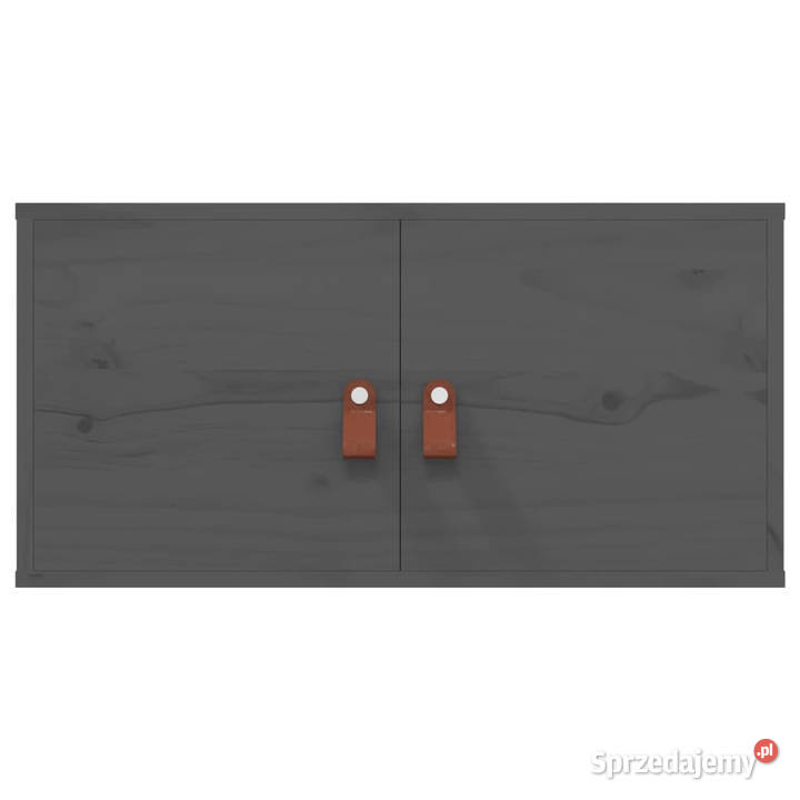 Szafki ścienne 2 szare 60x30x30 lite drewno Warszawa