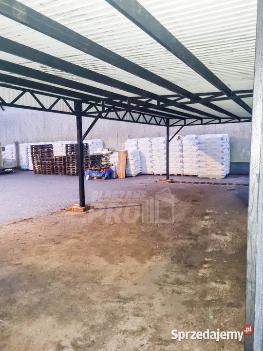 Wiata samochodowa 8x6m częściowa zabudowa rynna Legnica