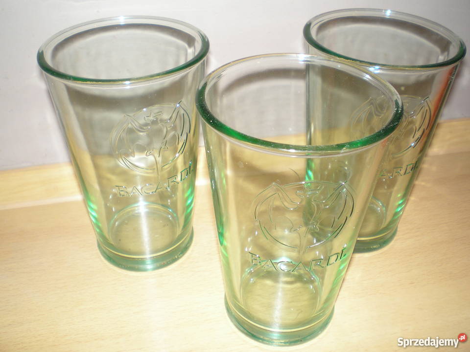 szklanki BACARDI 600ml odcienie zieleni Warszawa