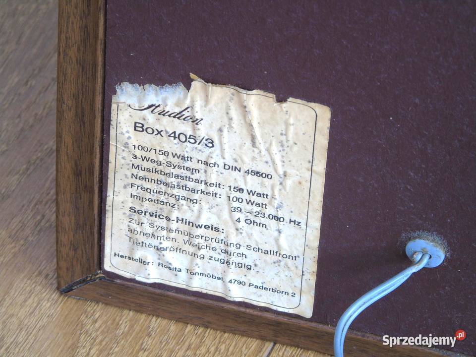Świetne kolumny podłogowe Audion HiFi Box 150
