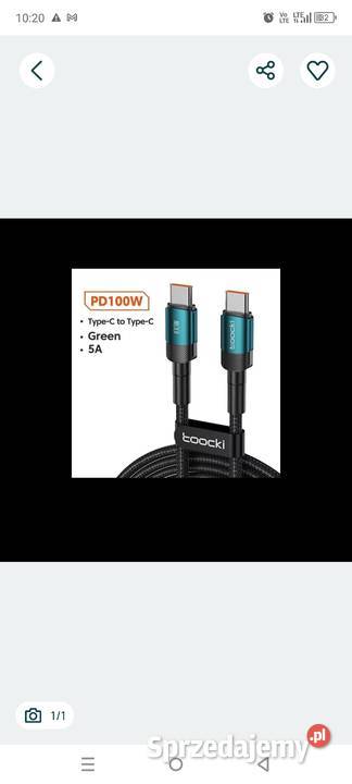 Kabel c szybki 100 W Bolesławiec sprzedam