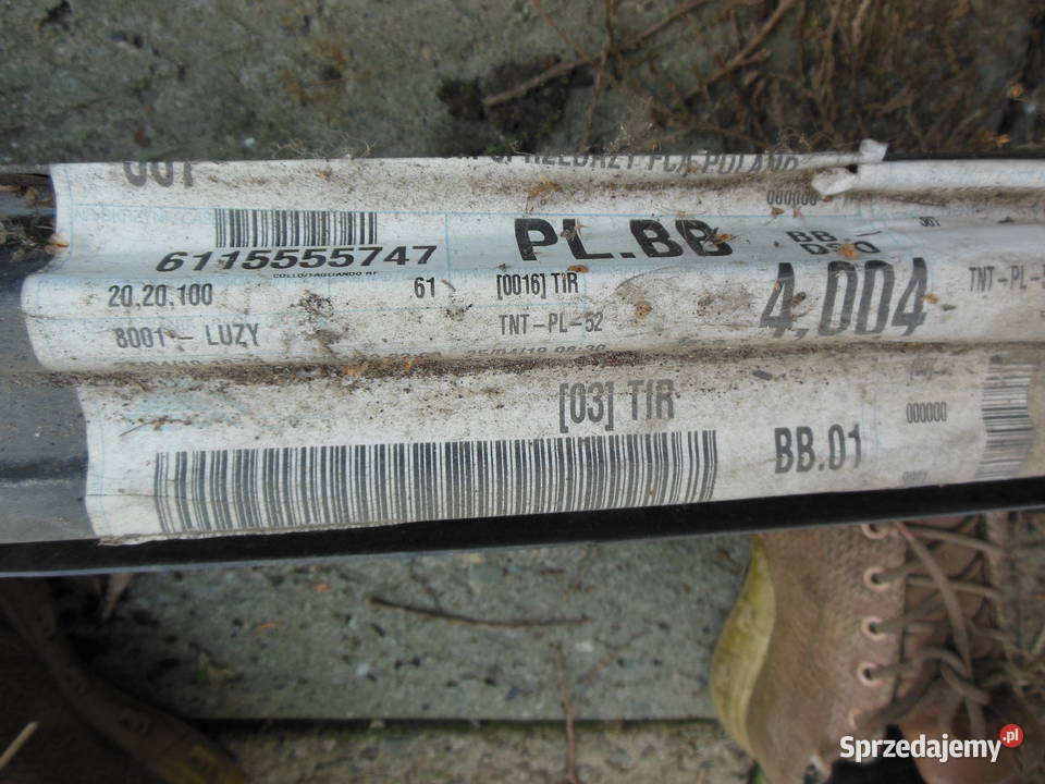 WZMOCNIENIE ZDERZAKA TYŁ FIAT PANDA46835282 Kozy