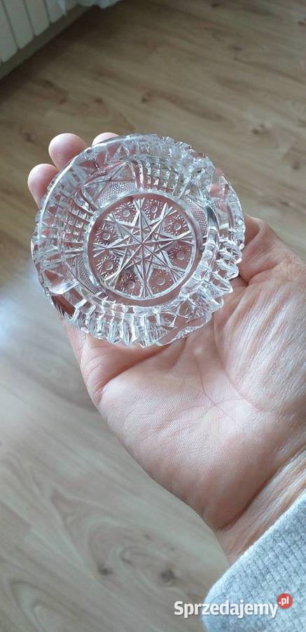 Miniaturowa kryształowa popielniczka Przedbórz
