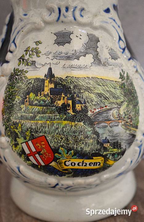 Dzbanek ozdobny ceramiczny z przed lat z miasta Chełmno sprzedam