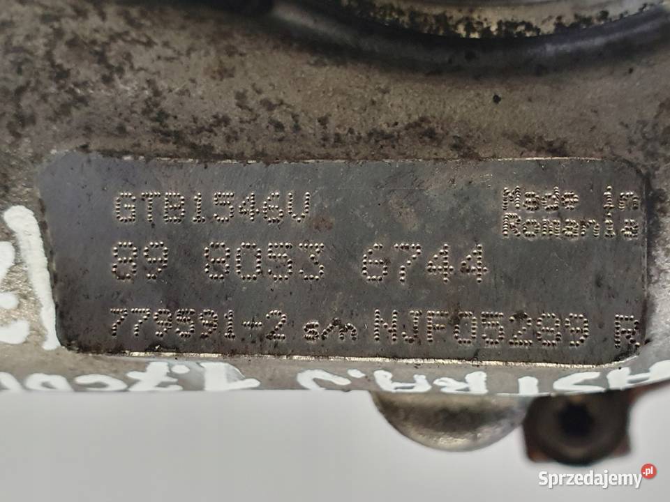 TURBOSPRĘŻARKA Opel Astra J 17 CDTI turbo Chełm