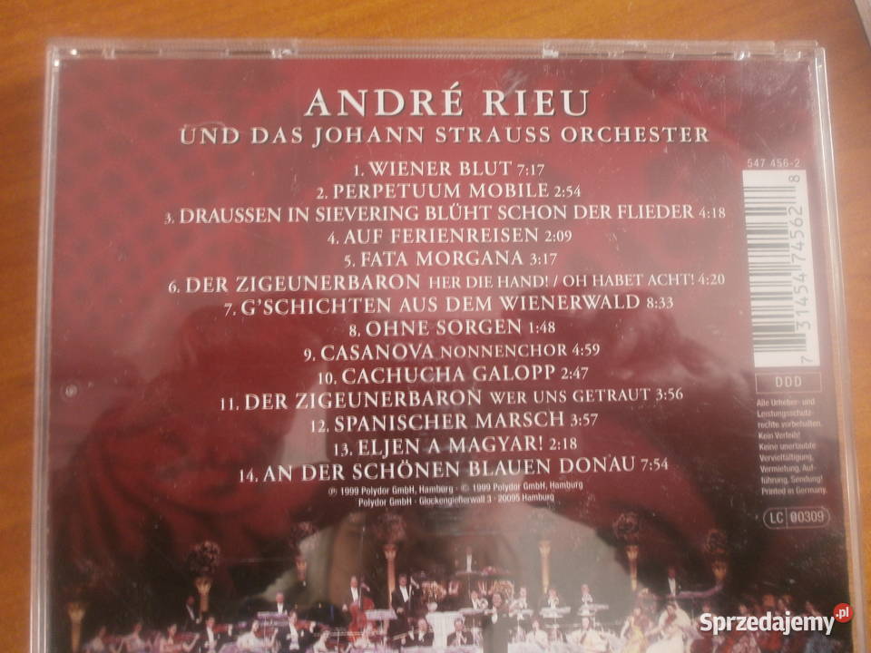 ANDRE RIEU CD JSTRAUSS klasyczna
