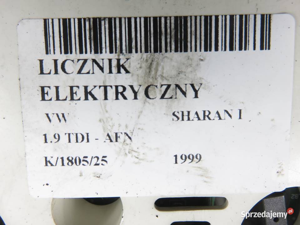 LICZNIK VW SHARAN I 19 TDI 7M0920820S sprzedam