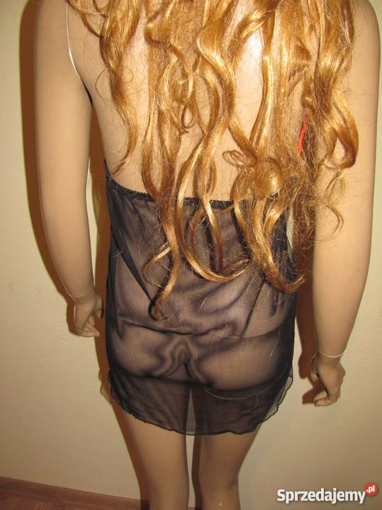 sexi koszulka nocna z czerwonym krawatem