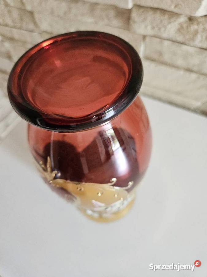 Luksusowy Wazon Murano Tre Fuochi Bohemia Kowal