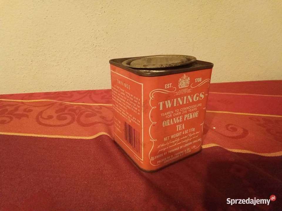 Pomarańczowa puszka twinings orange mazowieckie Warszawa sprzedam