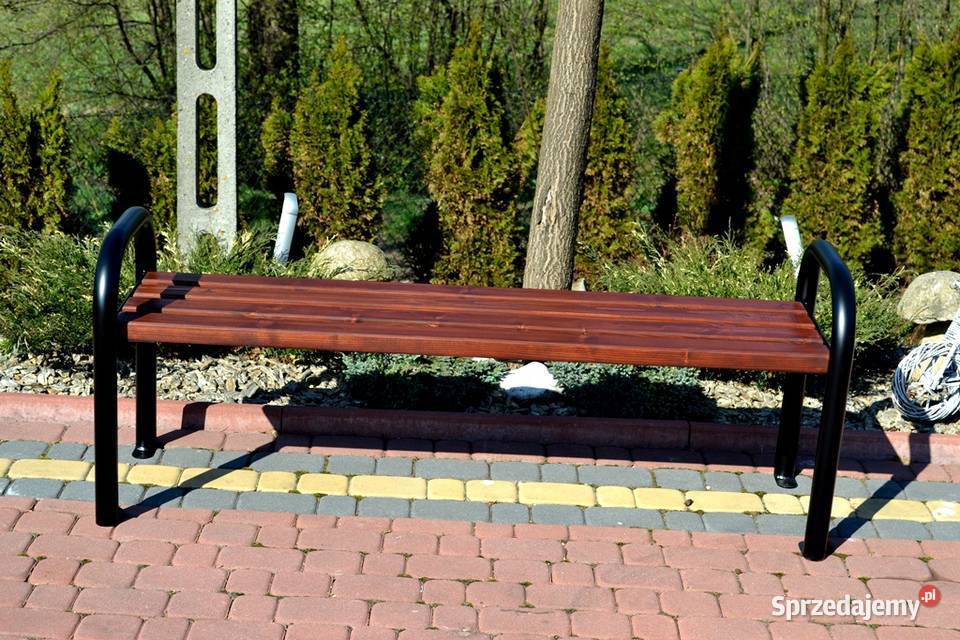 Ławka bez oparcia parkowa ogrodowa miejska 160 zachodniopomorskie Szczytniki
