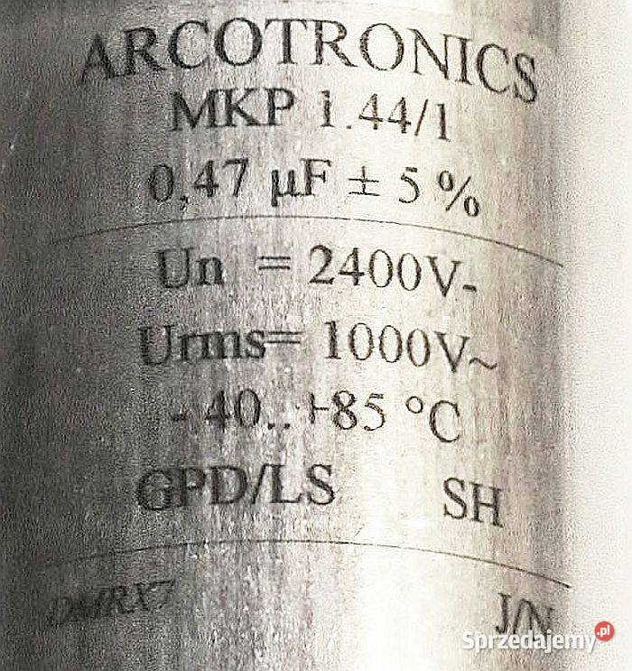 Kondensator ARCOTRONICS KEMET MKP 1441 047 uF śląskie Gliwice sprzedam
