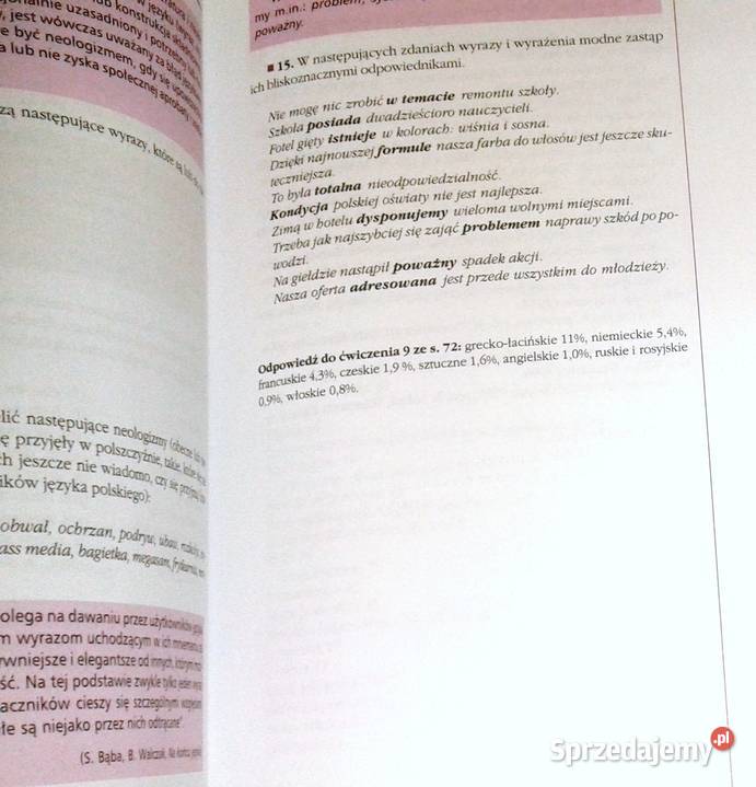 Ćwiczymy swój język 1 Wiadomości i zadania E Pozostałe