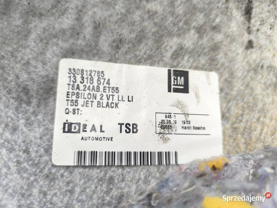 DYWAN WYKŁADZINA KIEROWCY LEWY PRZÓD INSIGNIA A