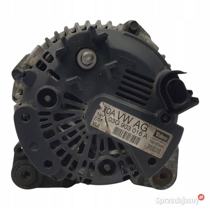 ALTERNATOR Audi A6 C6 20 TDI valeo 03G903016A osobowe Układ elektryczny silnika Chełm sprzedam